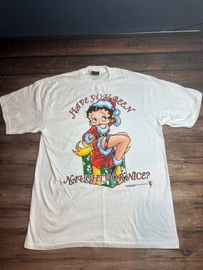 Betty Boop XL T-Shirt by Changes - Christmas Naughty or Nice